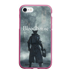 Чехол iPhone 7/8 матовый Bloodborne, цвет: 3D-малиновый