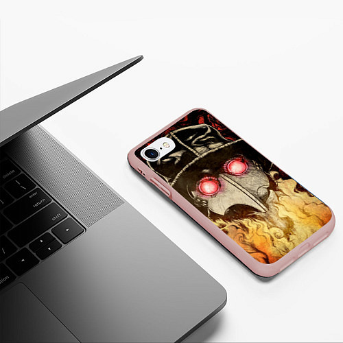 Чехол iPhone 7/8 матовый Чумной доктор Мор / 3D-Светло-розовый – фото 3
