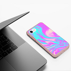 Чехол iPhone 7/8 матовый DIGITAL ART, цвет: 3D-светло-розовый — фото 2