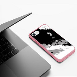 Чехол iPhone 7/8 матовый Juventus F C, цвет: 3D-баблгам — фото 2