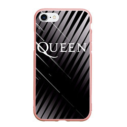 Чехол iPhone 7/8 матовый Queen, цвет: 3D-светло-розовый