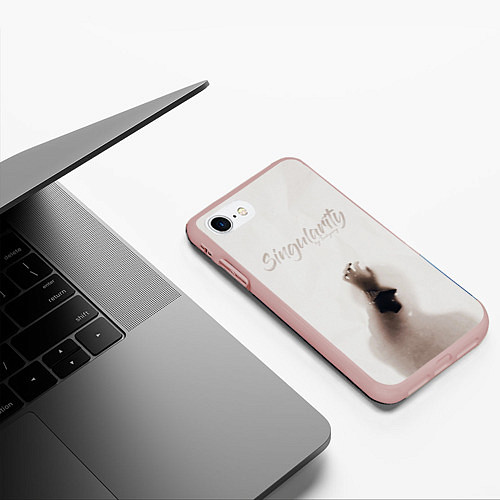 Чехол iPhone 7/8 матовый BTS / 3D-Светло-розовый – фото 3