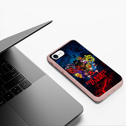 Чехол iPhone 7/8 матовый Five Nights At Freddys, цвет: 3D-светло-розовый — фото 2