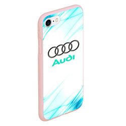 Чехол iPhone 7/8 матовый Audi, цвет: 3D-светло-розовый — фото 2