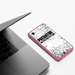 Чехол iPhone 7/8 матовый PREDATOR: HUNTING GROUNDS, цвет: 3D-малиновый — фото 2
