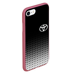 Чехол iPhone 7/8 матовый Toyota, цвет: 3D-малиновый — фото 2