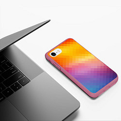 Чехол iPhone 7/8 матовый Пикси, цвет: 3D-малиновый — фото 2