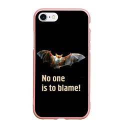 Чехол iPhone 7/8 матовый Никто не виноват!, цвет: 3D-светло-розовый
