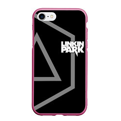 Чехол iPhone 7/8 матовый LINKIN PARK 6, цвет: 3D-малиновый