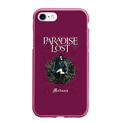 Чехол iPhone 7/8 матовый Paradise Lost, цвет: 3D-малиновый