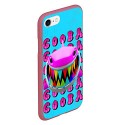 Чехол iPhone 7/8 матовый 6IX9INE- GOOBA, цвет: 3D-малиновый — фото 2