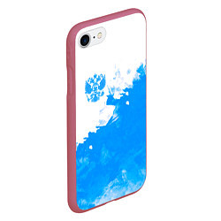 Чехол iPhone 7/8 матовый Россия, цвет: 3D-малиновый — фото 2