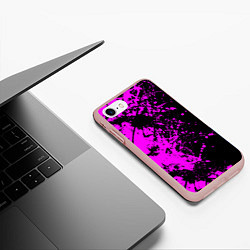 Чехол iPhone 7/8 матовый Чёрная магия, цвет: 3D-светло-розовый — фото 2