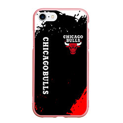 Чехол iPhone 7/8 матовый CHICAGO BULLS