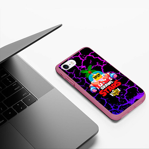 Чехол iPhone 7/8 матовый BRAWL STARS NEW SPROUT 3 / 3D-Малиновый – фото 3