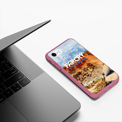 Чехол iPhone 7/8 матовый FARCRY:PRIMAL, цвет: 3D-малиновый — фото 2