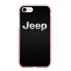 Чехол iPhone 7/8 матовый Jeep Z, цвет: 3D-светло-розовый