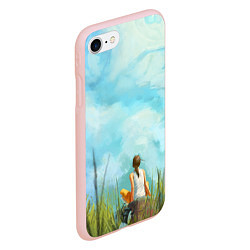 Чехол iPhone 7/8 матовый Cloud ART, цвет: 3D-светло-розовый — фото 2
