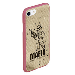 Чехол iPhone 7/8 матовый Mafia 2, цвет: 3D-малиновый — фото 2