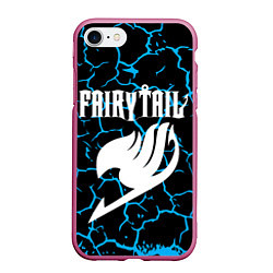 Чехол iPhone 7/8 матовый Fairy Tail, цвет: 3D-малиновый