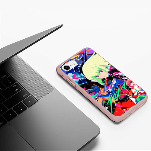 Чехол iPhone 7/8 матовый PROMARE / 3D-Светло-розовый – фото 3