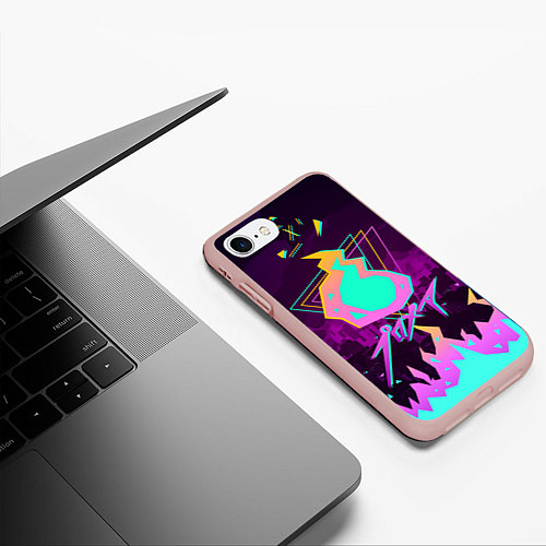 Чехол iPhone 7/8 матовый PROMARE / 3D-Светло-розовый – фото 3