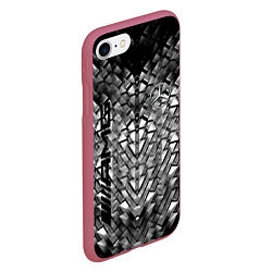 Чехол iPhone 7/8 матовый MERCEDES, цвет: 3D-малиновый — фото 2