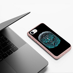 Чехол iPhone 7/8 матовый Баба-Яга Ведьма, цвет: 3D-светло-розовый — фото 2
