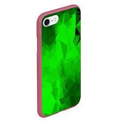 Чехол iPhone 7/8 матовый GREEN, цвет: 3D-малиновый — фото 2