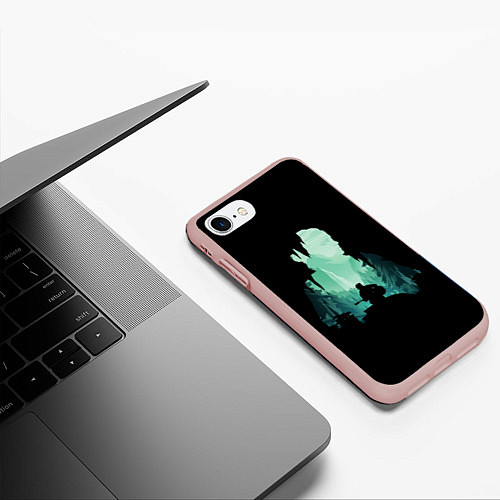 Чехол iPhone 7/8 матовый THE LAST OF US / 3D-Светло-розовый – фото 3