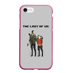 Чехол iPhone 7/8 матовый THE LAST OF US, цвет: 3D-малиновый