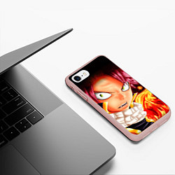 Чехол iPhone 7/8 матовый FAIRY TAIL ХВОСТ ФЕИ, цвет: 3D-светло-розовый — фото 2