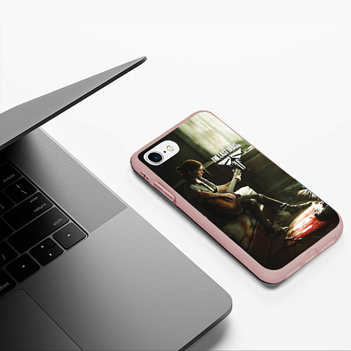 Чехол iPhone 7/8 матовый The last of us part 2 tlou2 / 3D-Светло-розовый – фото 3