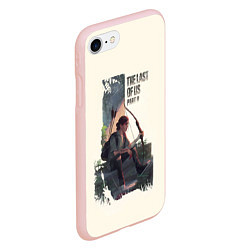 Чехол iPhone 7/8 матовый The Last of Us 2, цвет: 3D-светло-розовый — фото 2