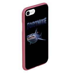 Чехол iPhone 7/8 матовый Loot Shark Fortnite, цвет: 3D-малиновый — фото 2