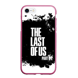 Чехол iPhone 7/8 матовый ОДНИ ИЗ НАС l THE LAST OF US, цвет: 3D-малиновый