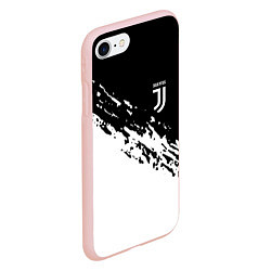 Чехол iPhone 7/8 матовый JUVENTUS, цвет: 3D-светло-розовый — фото 2