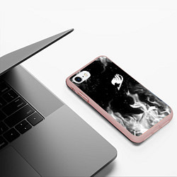 Чехол iPhone 7/8 матовый FAIRY TAIL ХВОСТ ФЕИ, цвет: 3D-светло-розовый — фото 2