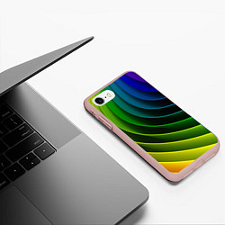 Чехол iPhone 7/8 матовый Color 2058, цвет: 3D-светло-розовый — фото 2