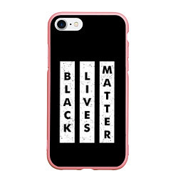 Чехол iPhone 7/8 матовый Black lives matter Z, цвет: 3D-баблгам