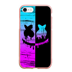 Чехол iPhone 7/8 матовый FORTNITE MARSHMELLO, цвет: 3D-светло-розовый