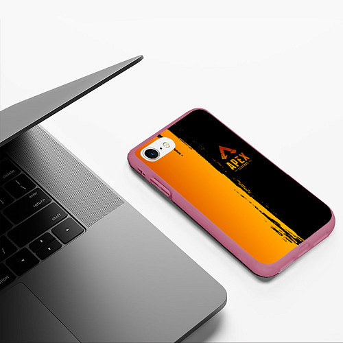Чехол iPhone 7/8 матовый Apex Legends / 3D-Малиновый – фото 3