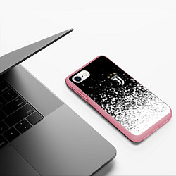 Чехол iPhone 7/8 матовый JUVENTUS, цвет: 3D-баблгам — фото 2