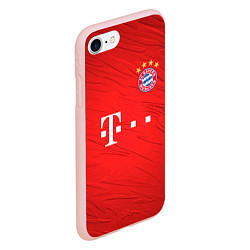 Чехол iPhone 7/8 матовый BAYERN MUNCHEN, цвет: 3D-светло-розовый — фото 2