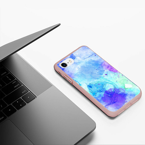 Чехол iPhone 7/8 матовый PASTEL / 3D-Светло-розовый – фото 3