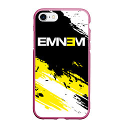 Чехол iPhone 7/8 матовый Eminem, цвет: 3D-малиновый