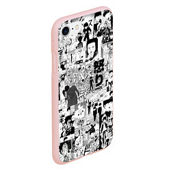 Чехол iPhone 7/8 матовый МОБ ПСИХО 100, цвет: 3D-светло-розовый — фото 2