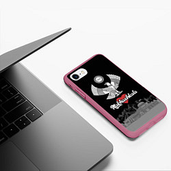 Чехол iPhone 7/8 матовый Дагестан Махачкала, цвет: 3D-малиновый — фото 2