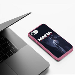 Чехол iPhone 7/8 матовый Mafia, цвет: 3D-малиновый — фото 2