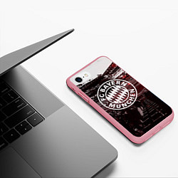 Чехол iPhone 7/8 матовый FC BAYERN MUNCHEN, цвет: 3D-баблгам — фото 2